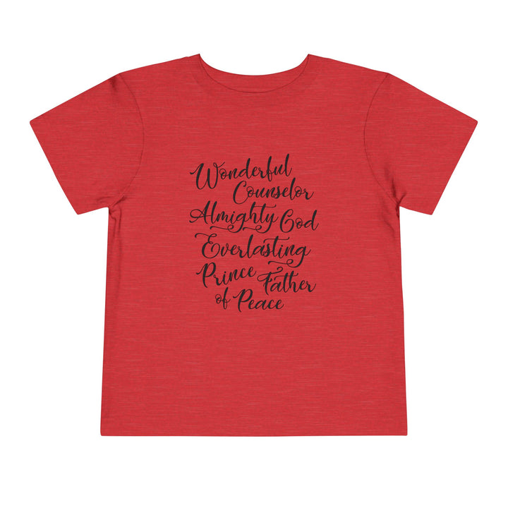 Wonderful Counselor Toddler Tee Kids clothes Heather Red 2T 