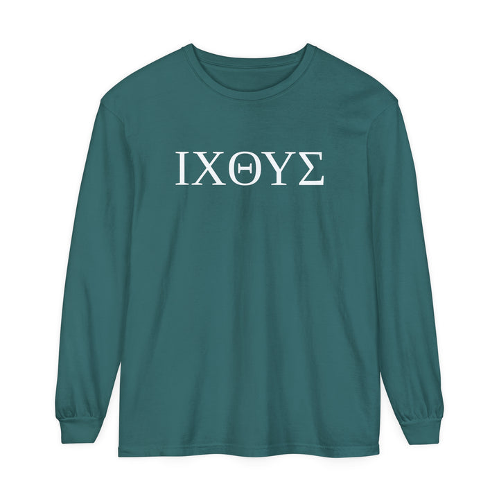 ΙΧΘΥΣ Long Sleeve Shirt Long-sleeve Blue Spruce S 