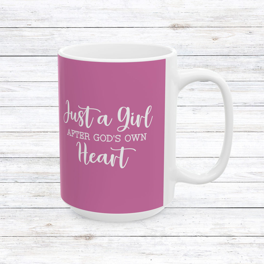 Christian Coffee Mug Girl After God Ceramic Mug 15oz  