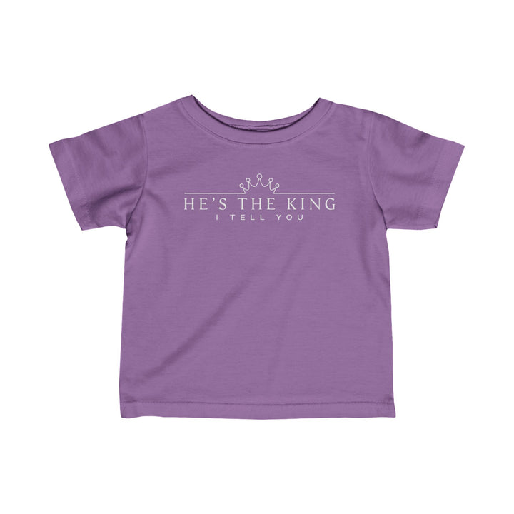 He's The King Baby Tee Kids clothes Lavender 6M 