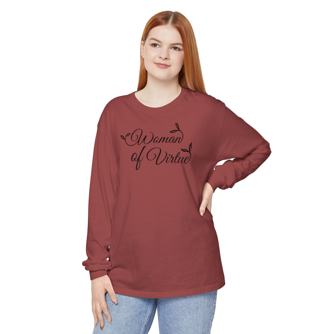 Woman of Virtue Long Sleeve Shirt Long-sleeve Brick S 