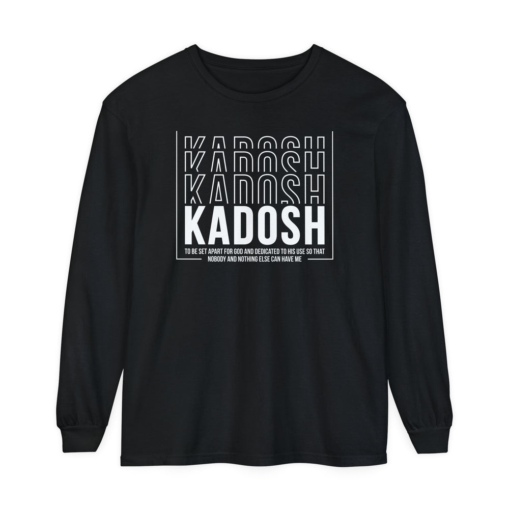 Kadosh Dedicated To His Use Long Sleeve Shirt Long-sleeve Black S 