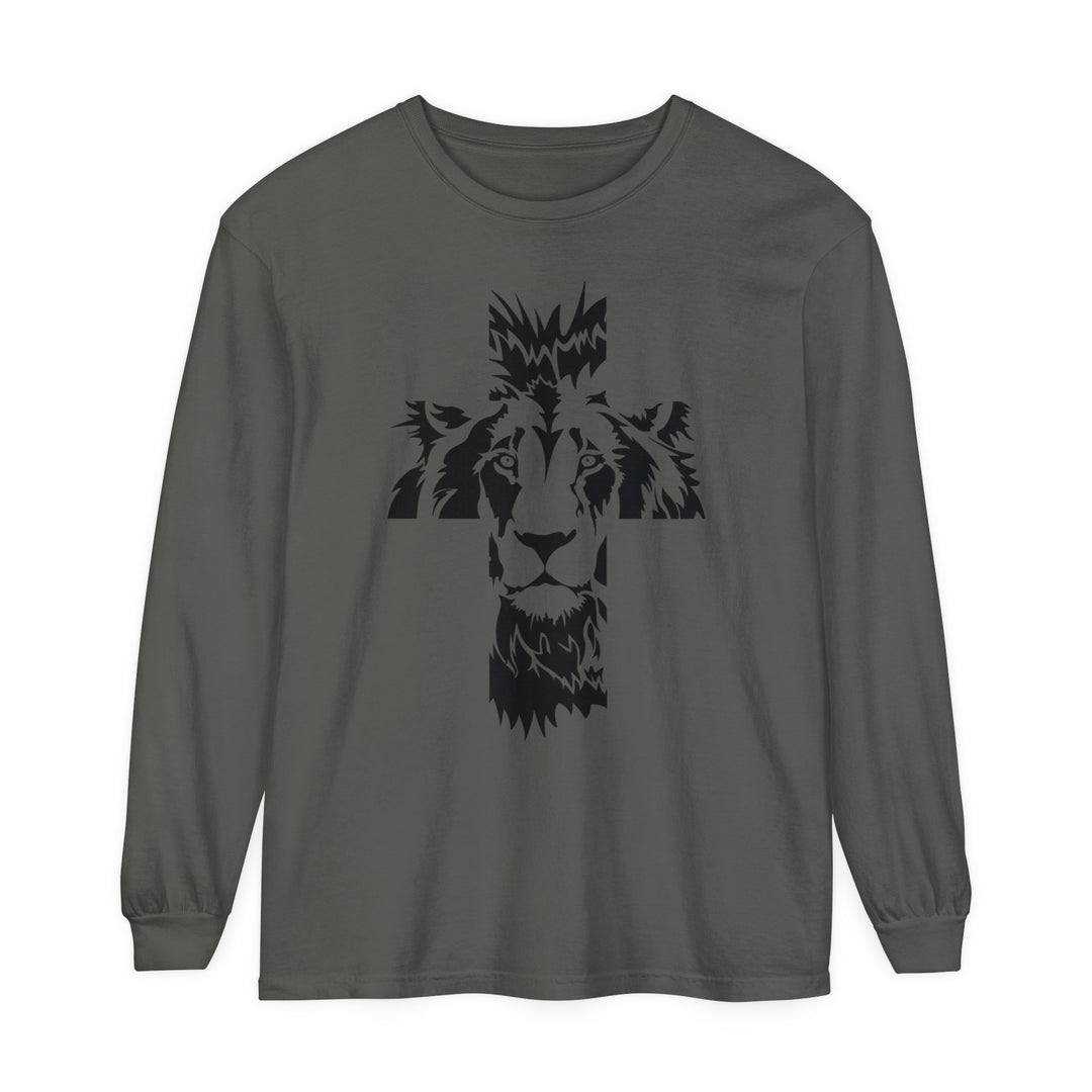 Aslan Cross Long Sleeve Shirt Long-sleeve Pepper S 