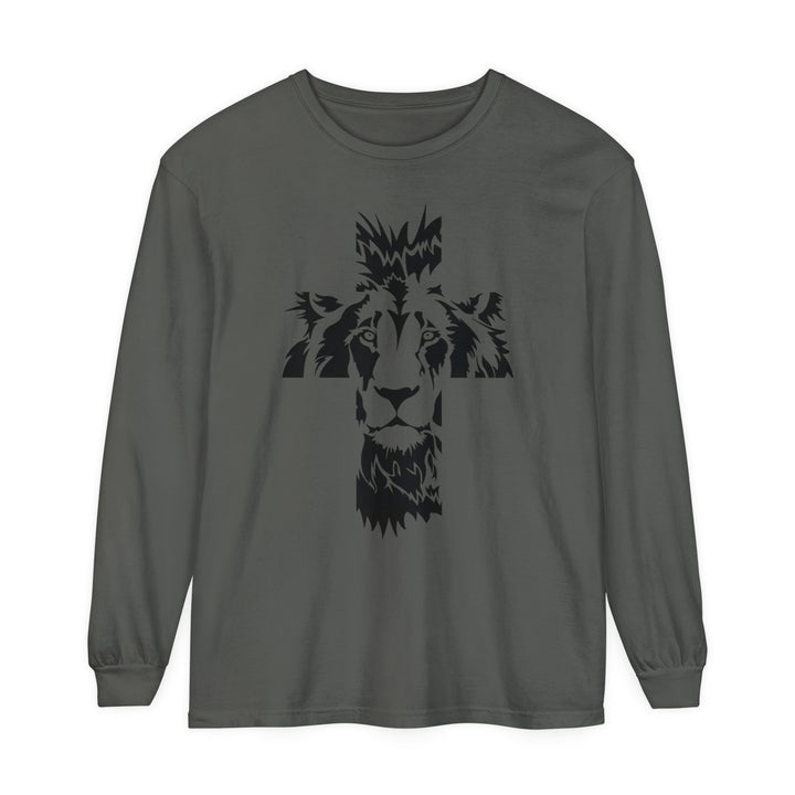 Aslan Cross Long Sleeve Shirt Long-sleeve Pepper S 