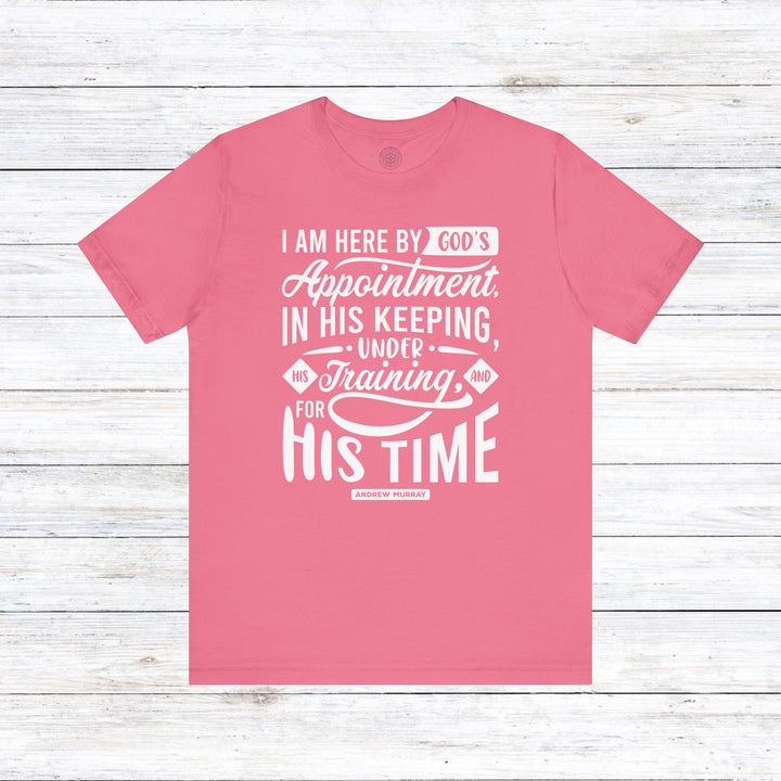 His Time Unisex T-Shirt T-Shirt Charity Pink S 