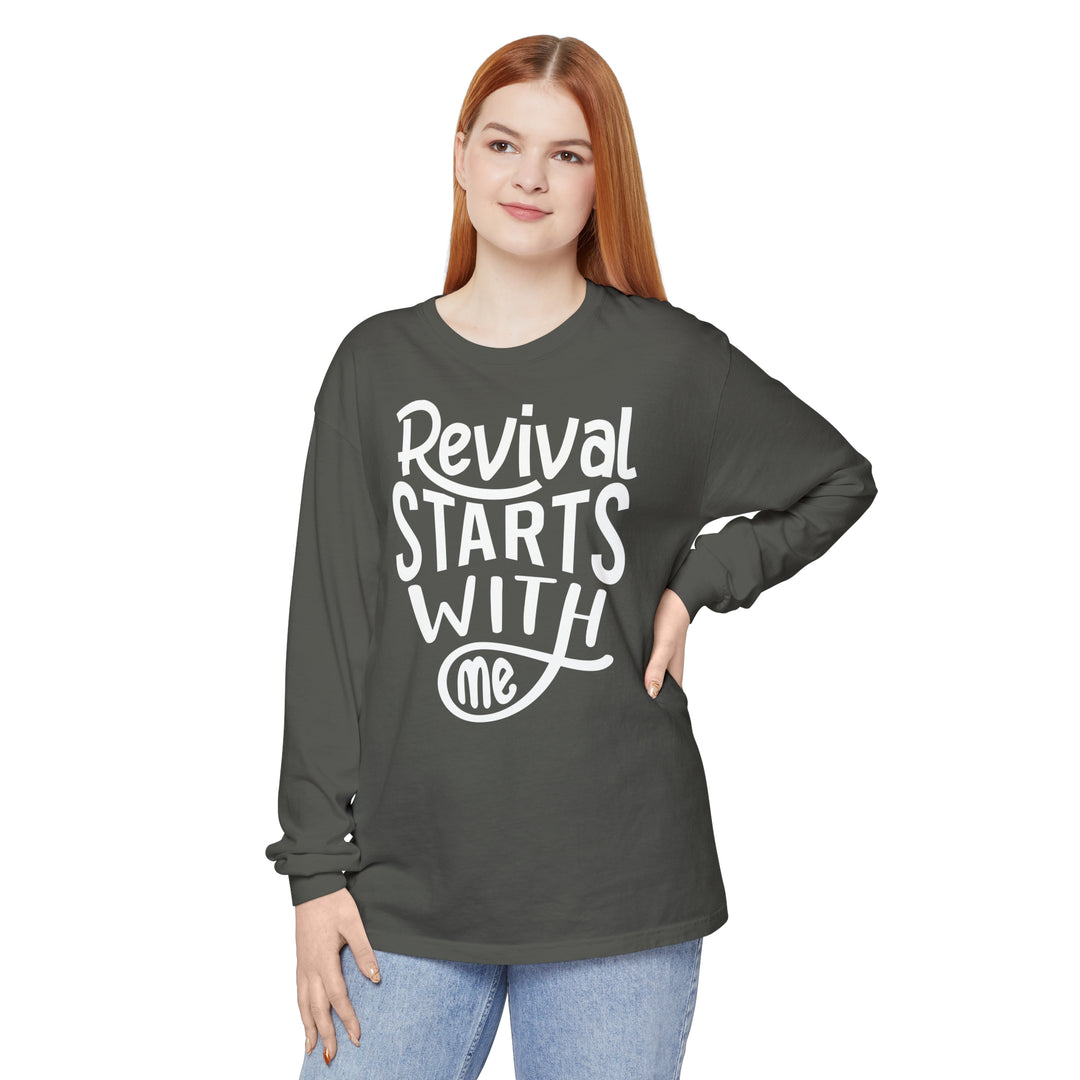 Revival Starts With Me Long Sleeve Shirt Long-sleeve   