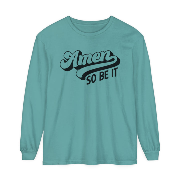 Amen So Be It Long Sleeve Shirt Long-sleeve Seafoam S 