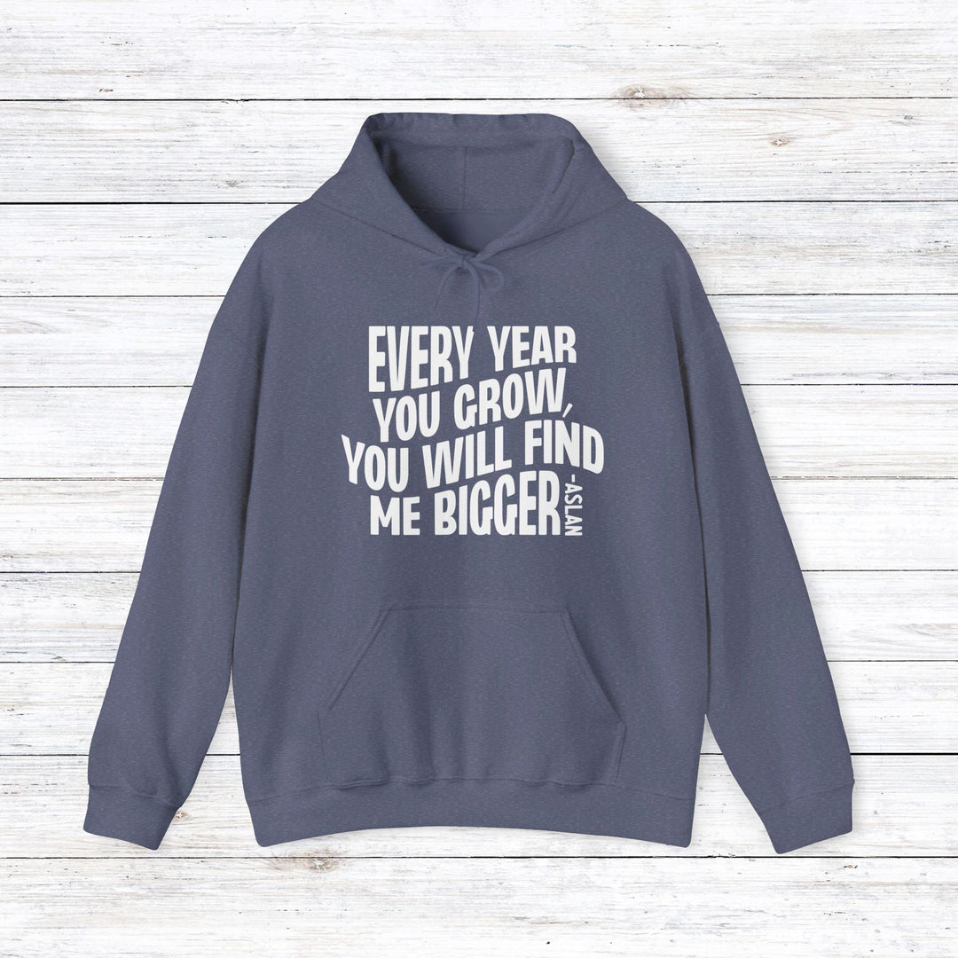 Every Year You Grow  Hoodie Hoodie Heather Navy S 