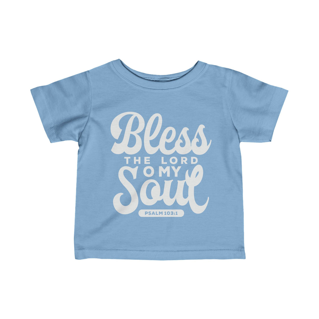 Bless The Lord Baby Tee Kids clothes Light Blue 6M 