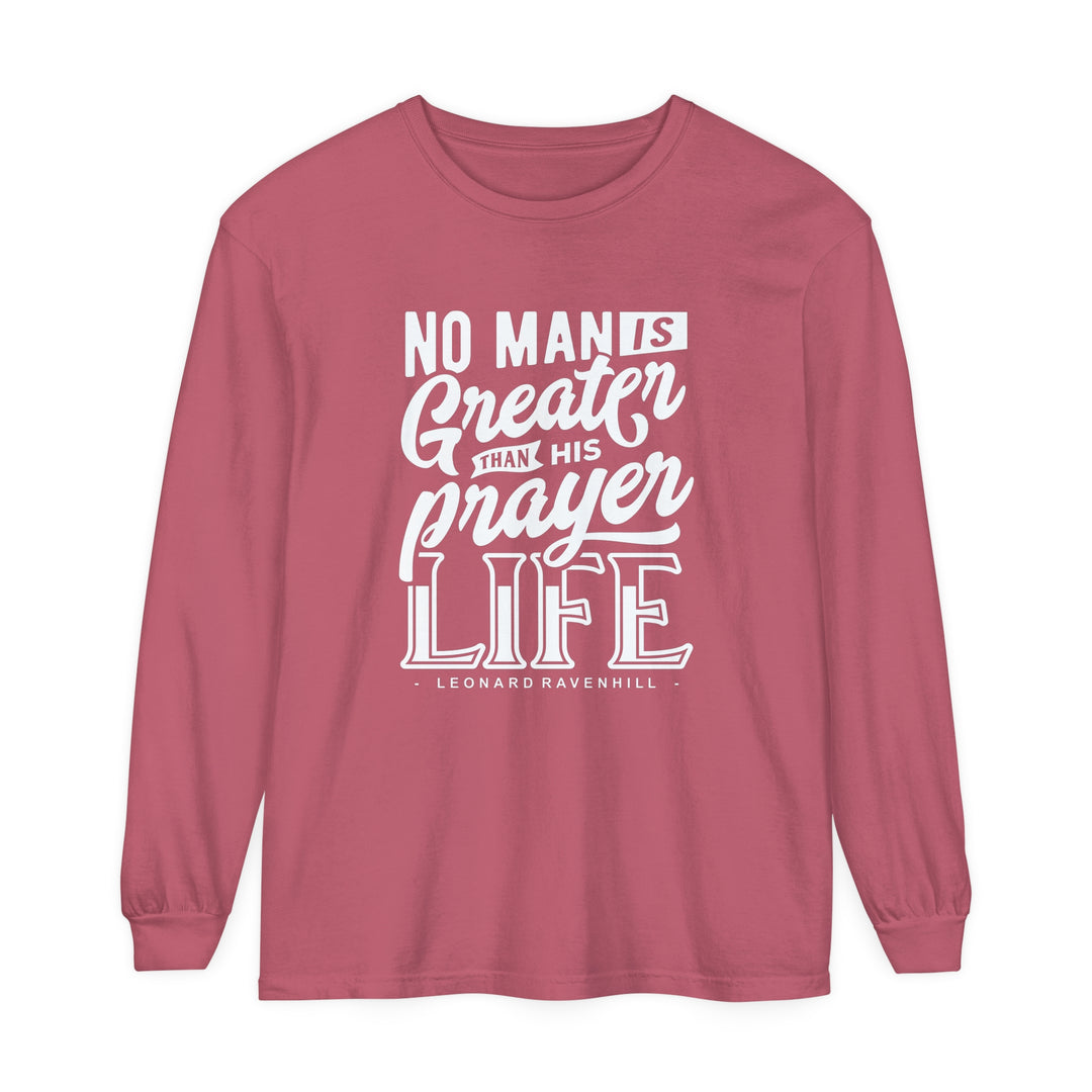 Prayer Life Long Sleeve Shirt Long-sleeve Crimson S 