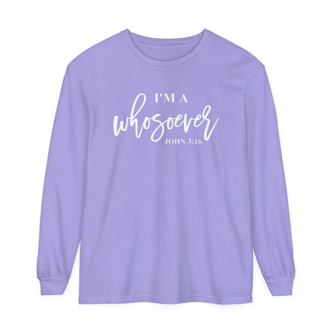 I'm A Whosoever Long Sleeve Shirt Long-sleeve Violet S 