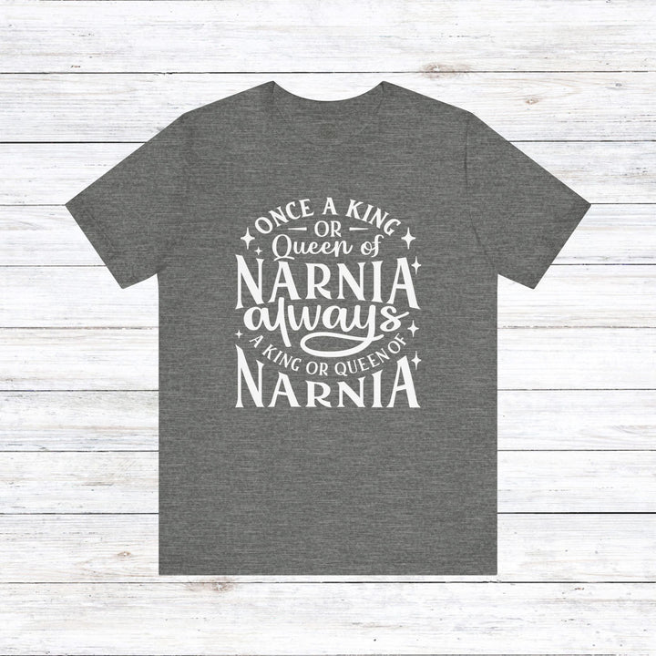 King or Queen of Narnia Unisex T-Shirt T-Shirt Deep Heather S 