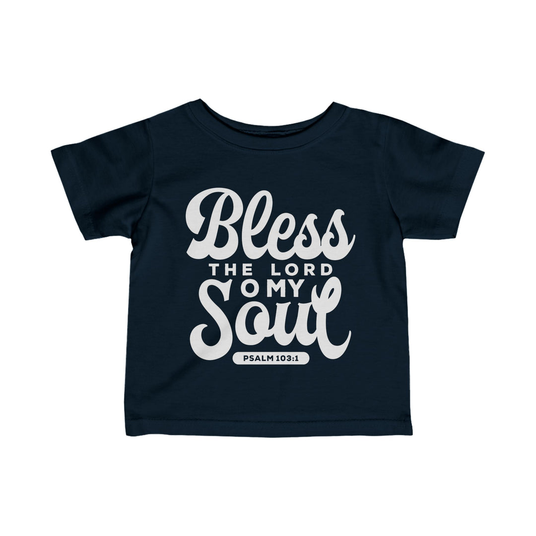 Bless The Lord Baby Tee Kids clothes Navy 6M 