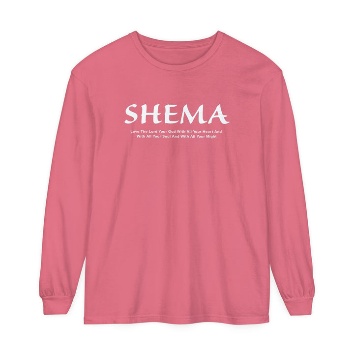 Shema Love The Lord Long Sleeve Shirt Long-sleeve Watermelon S 