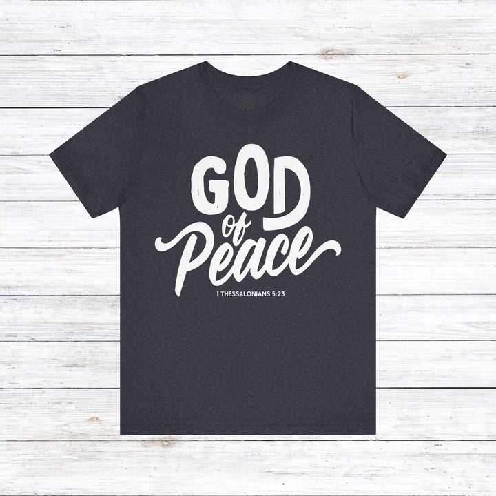 God of Peace Unisex T-Shirt T-Shirt Heather Navy S 