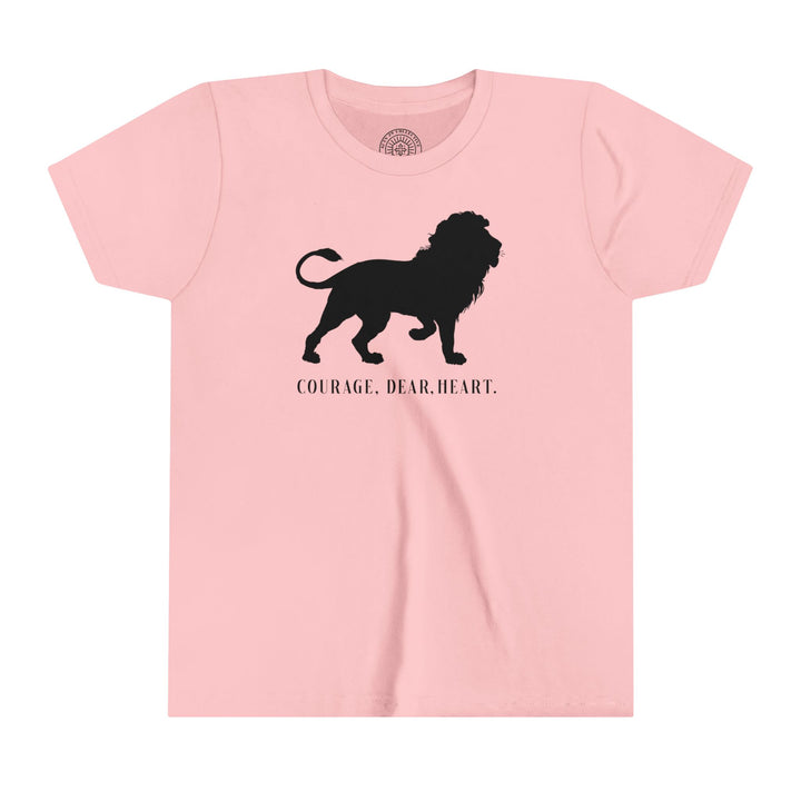 Courage Dear Heart Youth T-shirt Kids clothes Pink S 