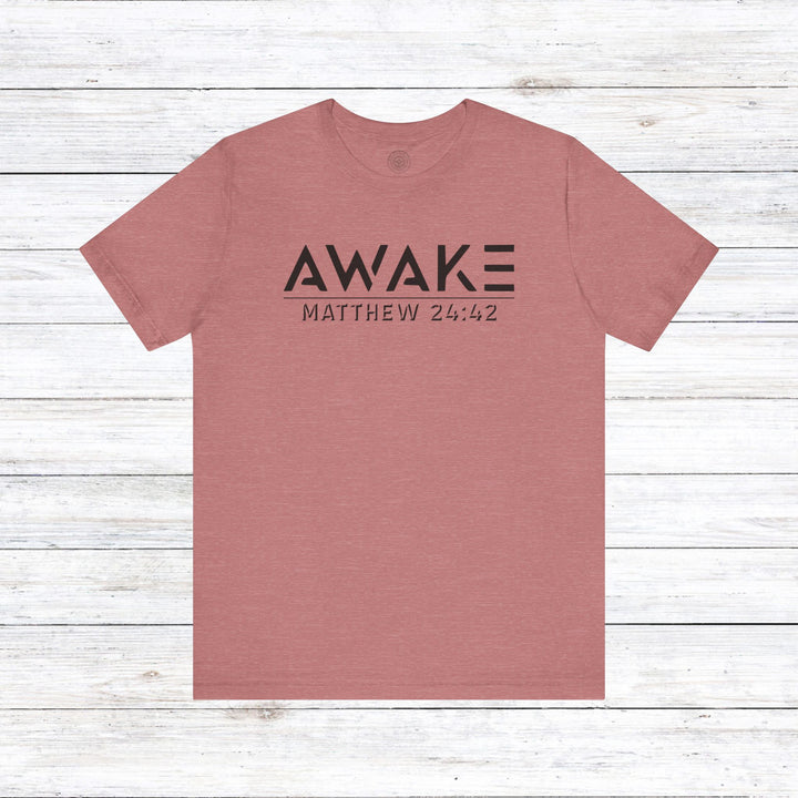 Awake Unisex T-Shirt T-Shirt Heather Mauve S 