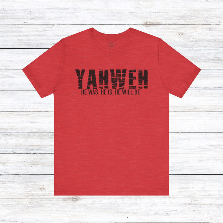 Yahweh Unisex T-Shirt T-Shirt Heather Red S 