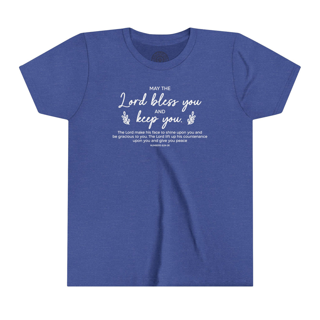 Bless and Keep You Youth T-shirt Kids clothes Heather True Royal S 