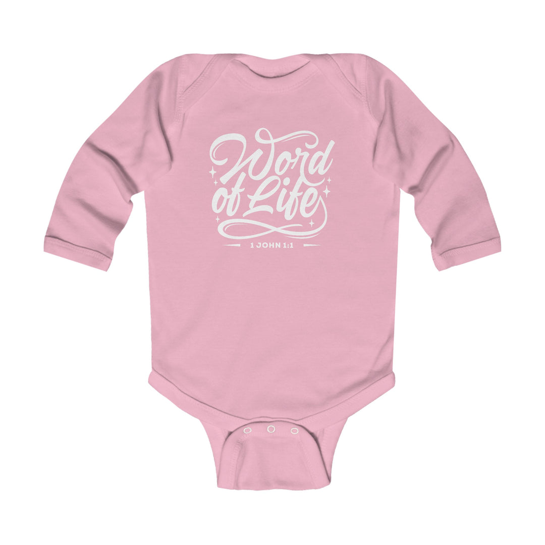 Word of Life Infant Long Sleeve Bodysuit Kids clothes Pink NB (0-3M) 