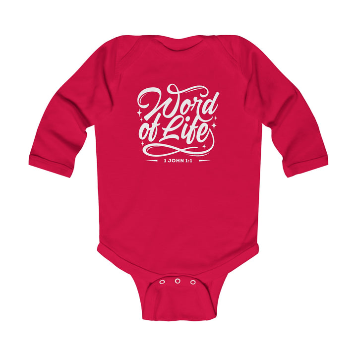 Word of Life Infant Long Sleeve Bodysuit Kids clothes Red NB (0-3M) 