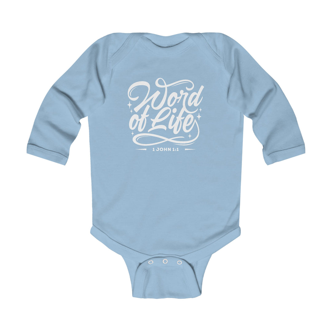 Word of Life Infant Long Sleeve Bodysuit Kids clothes Light Blue NB (0-3M) 