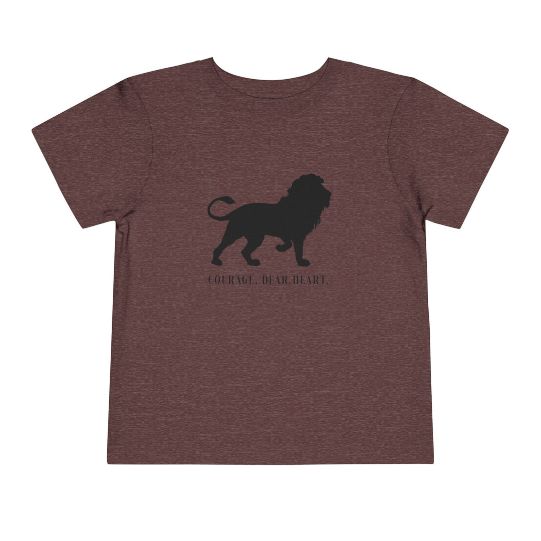 Courage Dear Heart Toddler Tee Kids clothes Heather Maroon 2T 