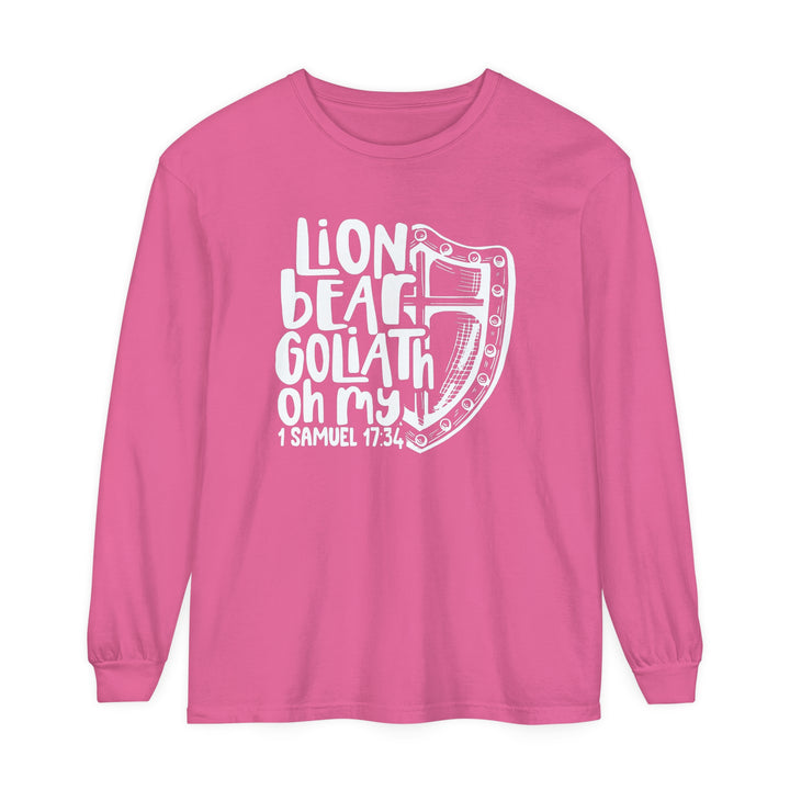 Lion Bear Goliath Oh My Long Sleeve Shirt Long-sleeve Crunchberry S 