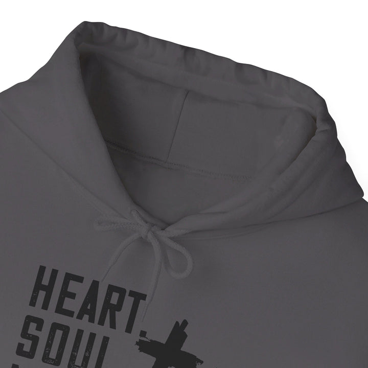 Heart Soul Mind Strength Cross Hoodie Hoodie   