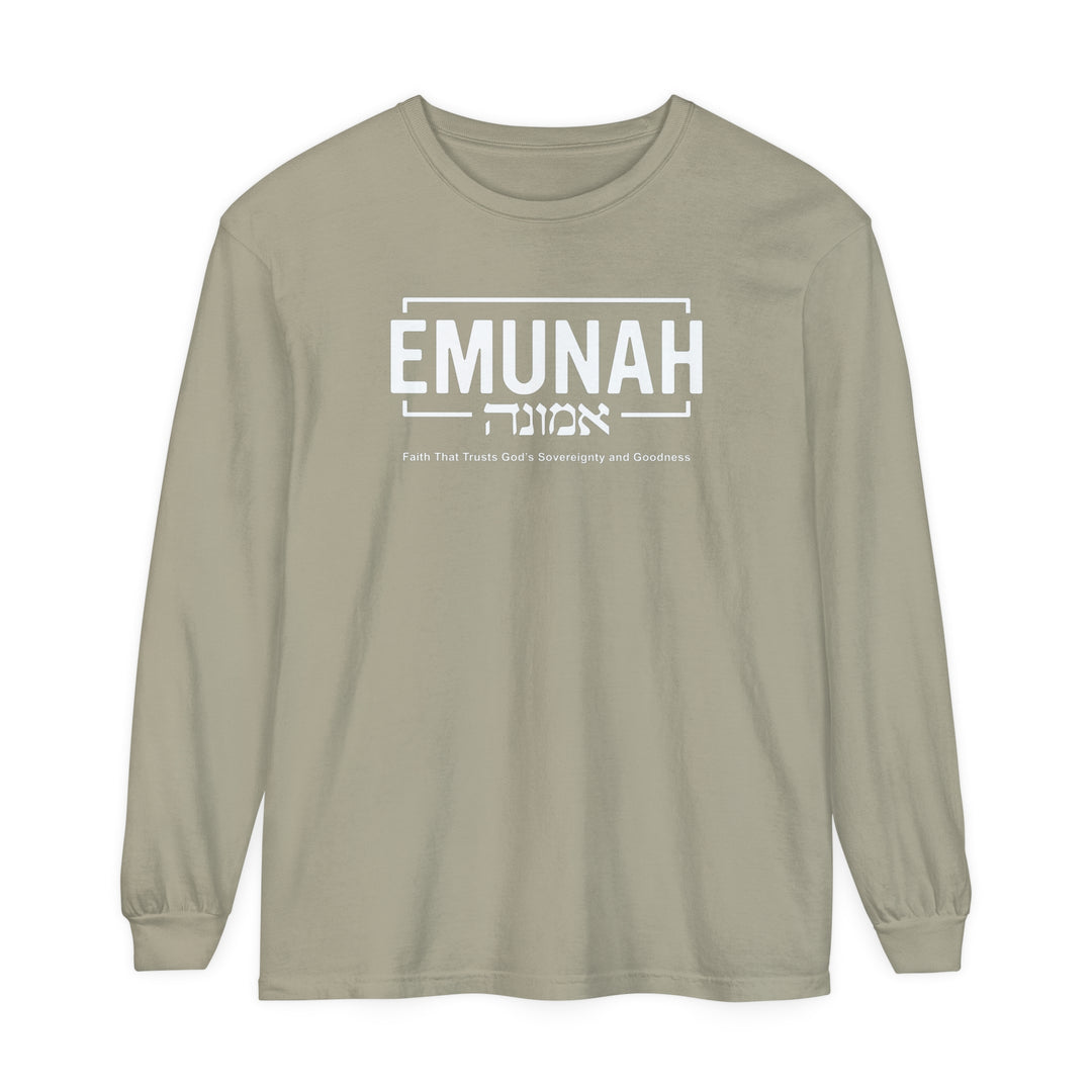 Emunah Faith That Trusts Long Sleeve Shirt Long-sleeve   