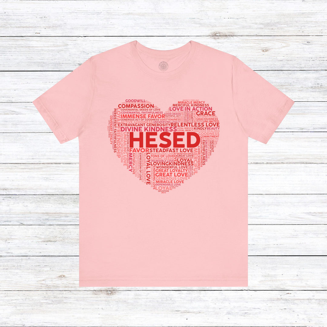 Hesed Heart Cloud Unisex T-Shirt T-Shirt Pink S 