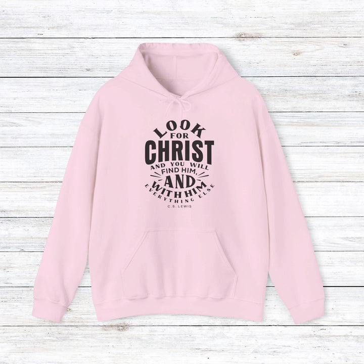 Look For Christ Hoodie Hoodie Light Pink S 