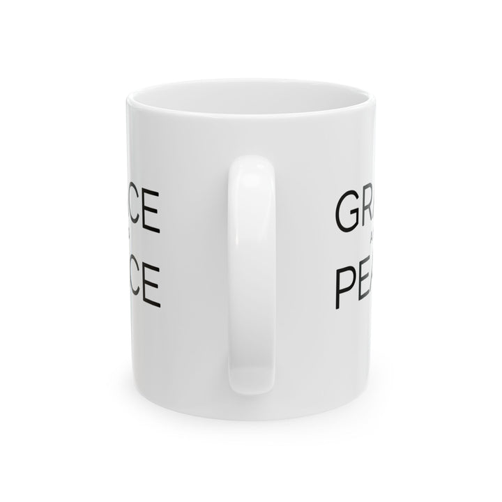 Christian Coffee Mug Grace and Peace Ceramic Mug   