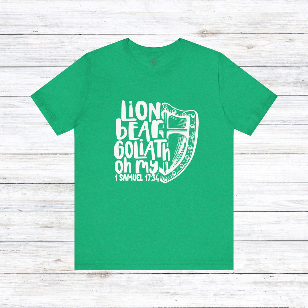 Lion Bear Goliath Oh My Unisex T-Shirt T-Shirt Heather Kelly S 