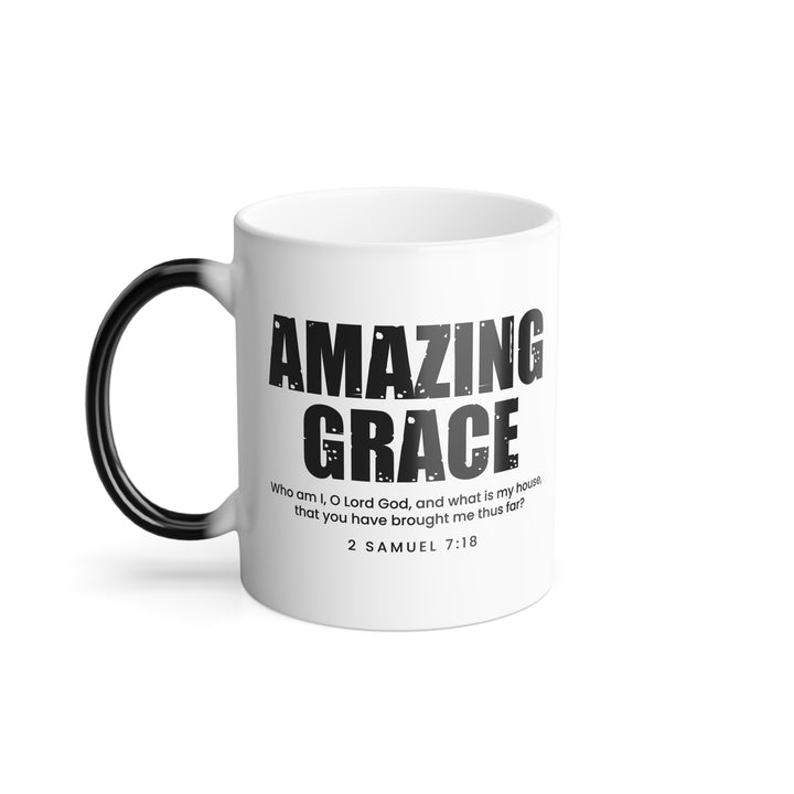 Christian Coffee Mug Amazing Grace Color Morphing Mug 11oz  