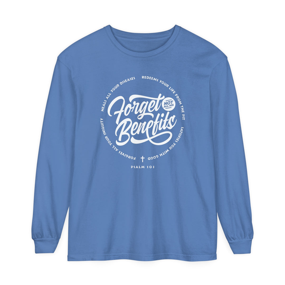 Fulfill His Purpose Long Sleeve Shirt Long-sleeve Flo Blue S 