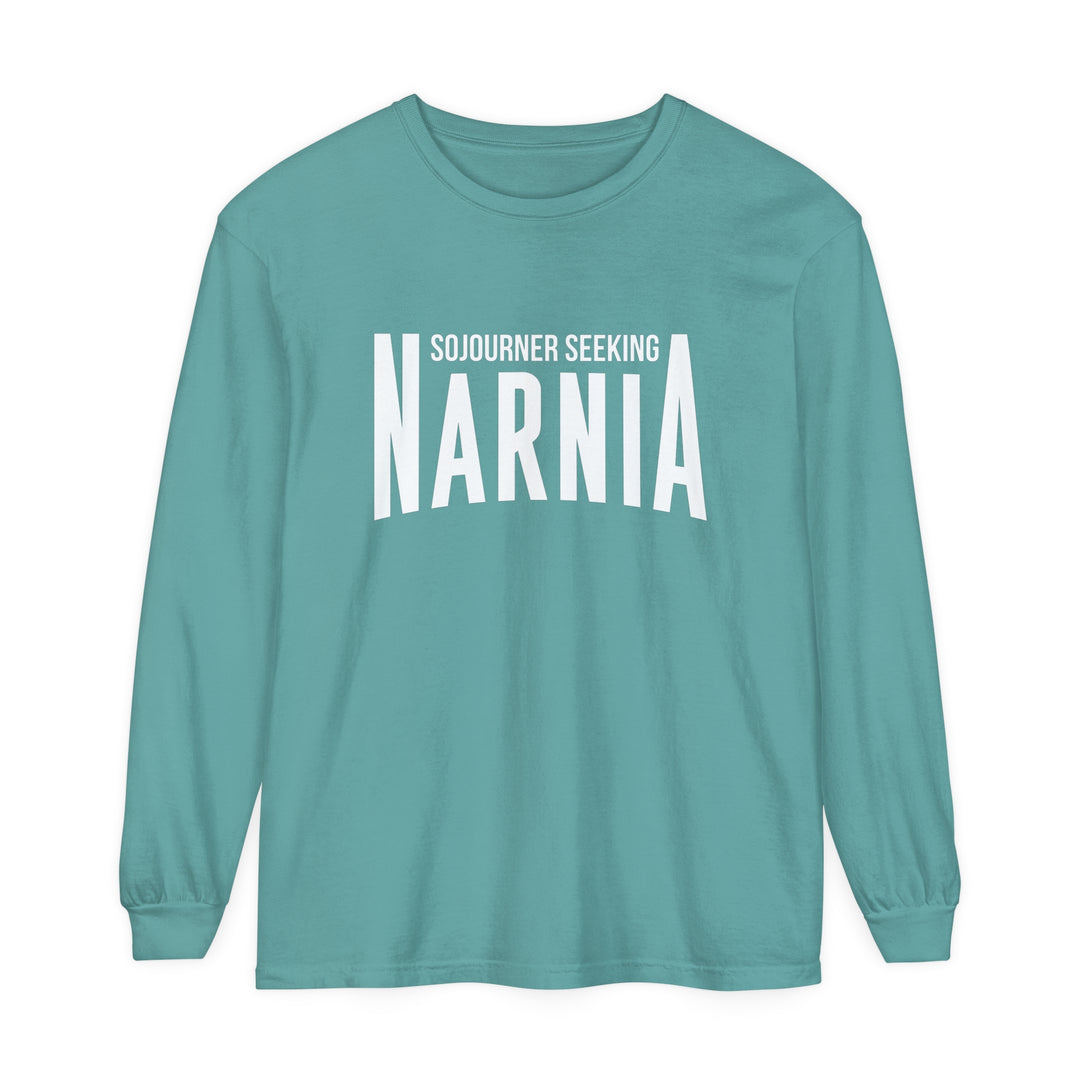 Sojourner Seeking Narnia Long Sleeve Shirt Long-sleeve Seafoam S 