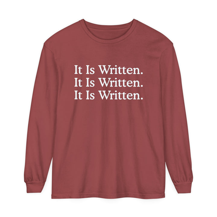 It Is Written Long Sleeve Shirt Long-sleeve Brick S 