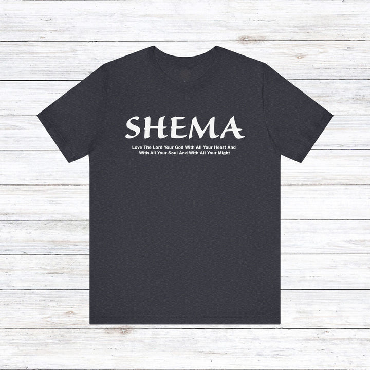 Shema Love The Lord Definition Unisex T-Shirt T-Shirt Heather Navy S 