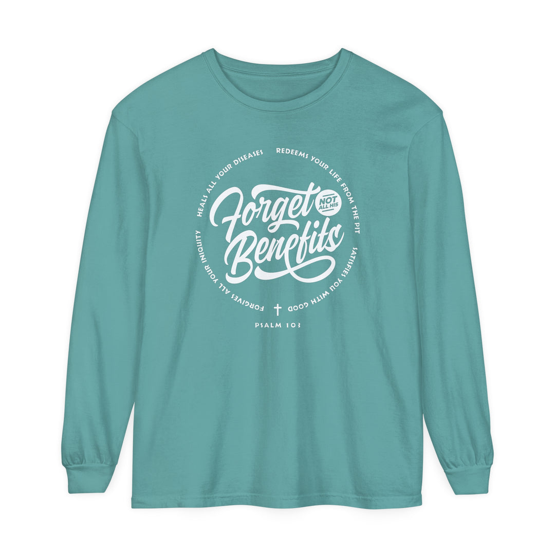 Fulfill His Purpose Long Sleeve Shirt Long-sleeve Seafoam S 