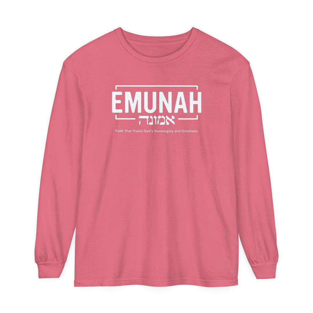 Emunah Faith That Trusts Long Sleeve Shirt Long-sleeve   