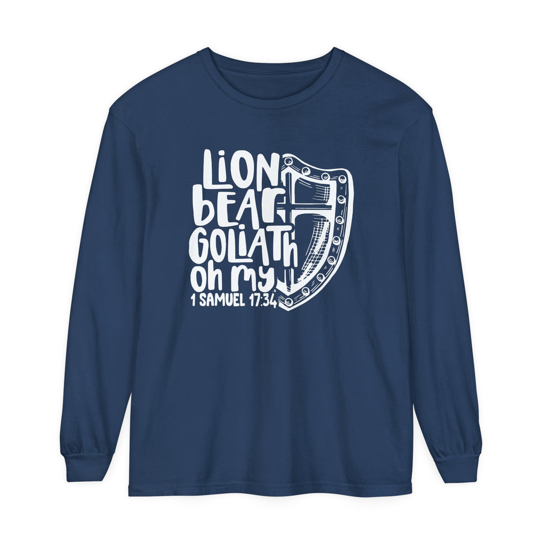 Lion Bear Goliath Oh My Long Sleeve Shirt Long-sleeve Midnight S 