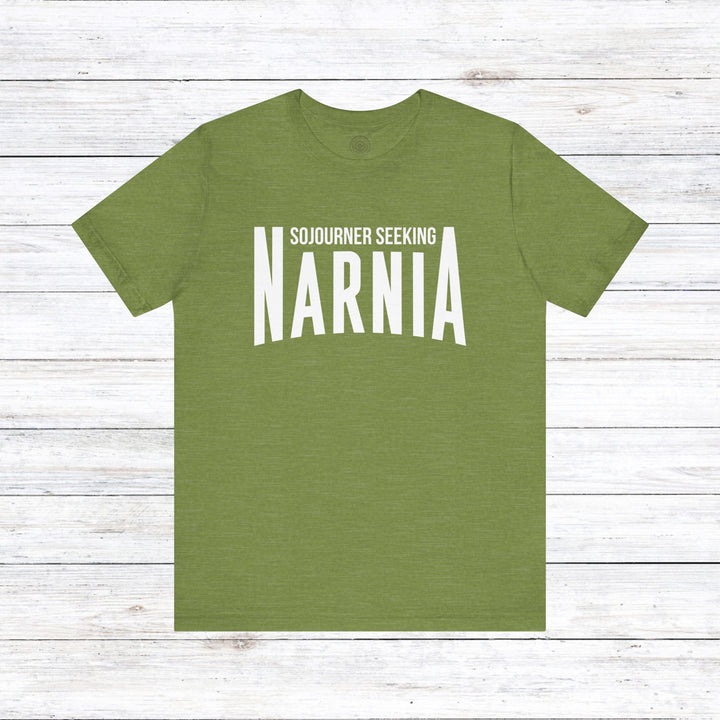 Sojourner Seeking Narnia Unisex T-Shirt T-Shirt Heather Green S 