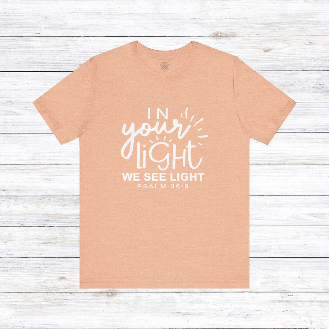 In Your Light Unisex T-Shirt T-Shirt Heather Peach S 