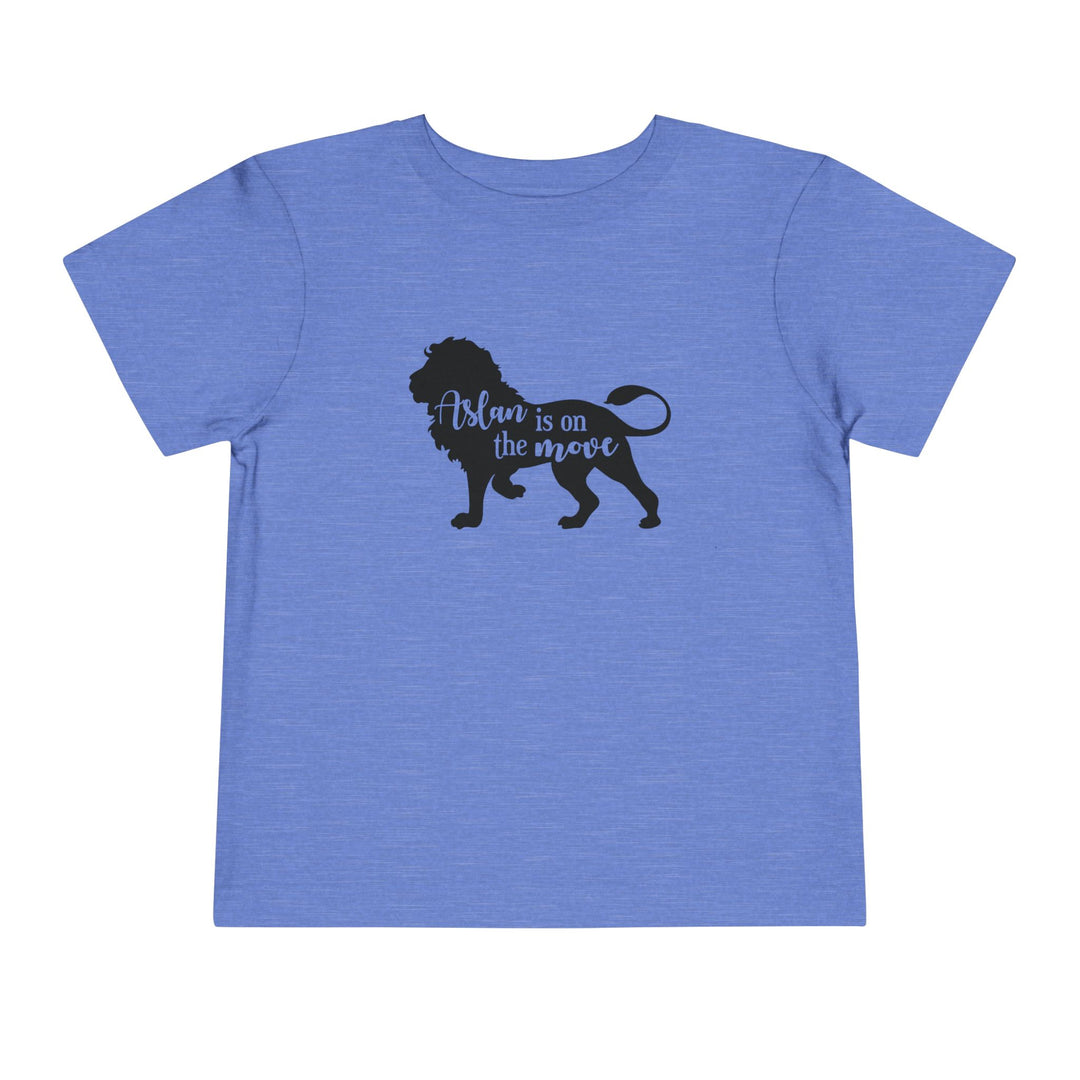 Aslan Is On The Move Toddler Tee Kids clothes Heather Columbia Blue 2T 