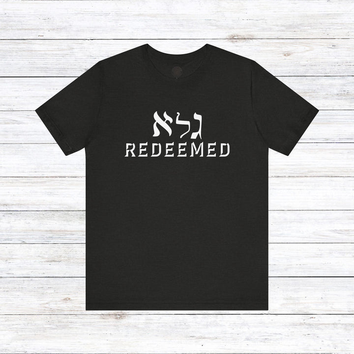 Redeemed Unisex T-Shirt T-Shirt Black Heather S 