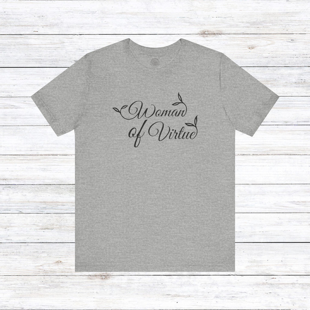 Woman of Virtue Unisex T-Shirt T-Shirt Athletic Heather S 