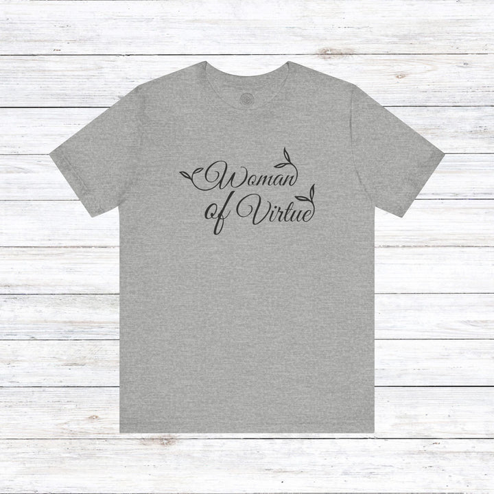 Woman of Virtue Unisex T-Shirt T-Shirt Athletic Heather S 