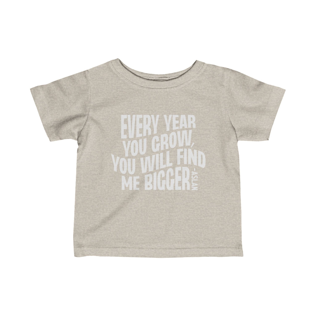 Every Year You Grow Baby Tee Kids clothes Natural Heather 6M 