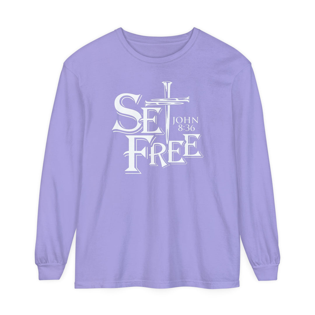 Set Free Long Sleeve Shirt Long-sleeve Violet S 